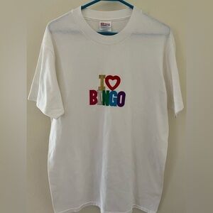 COPY - Vinatge 90s I Love Bingo Single Stitch Hanes Heavyweight T Shirt Men’s M…